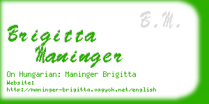 brigitta maninger business card